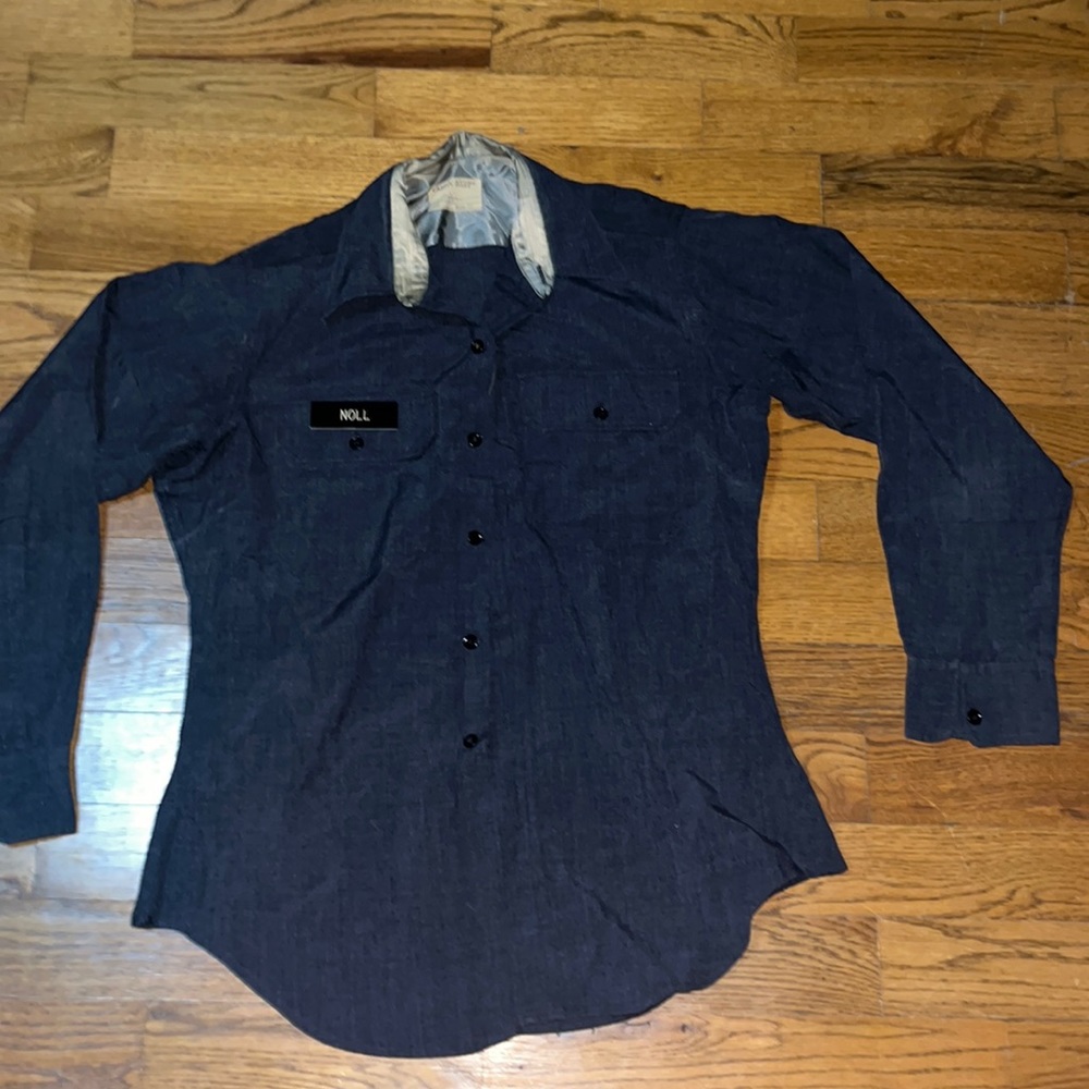 Vintage 1960s West Point Cadet Store Button Down Dress Shirt size 16/35